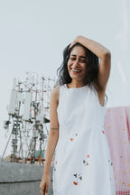 White Rose at Noon Dress