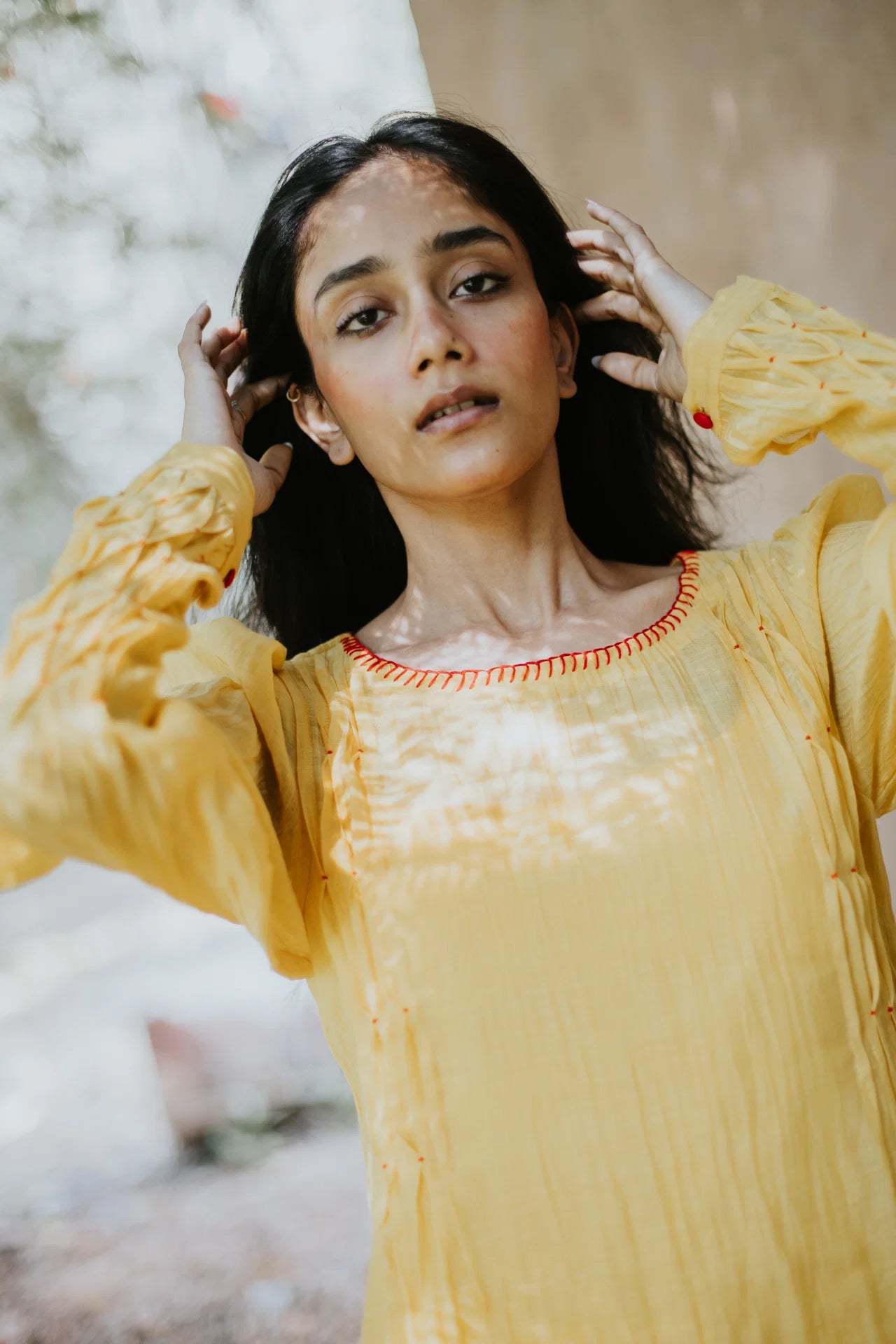 Yellow Mist In The Garden Cord Set