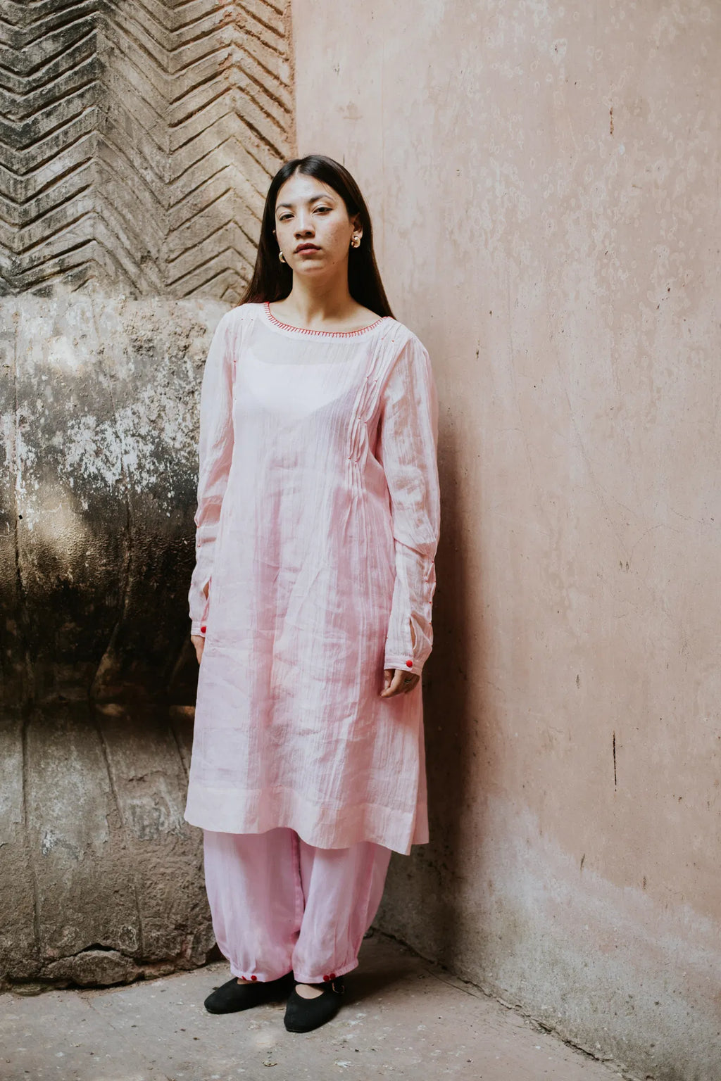 Pink Mist In The Garden Cord Set