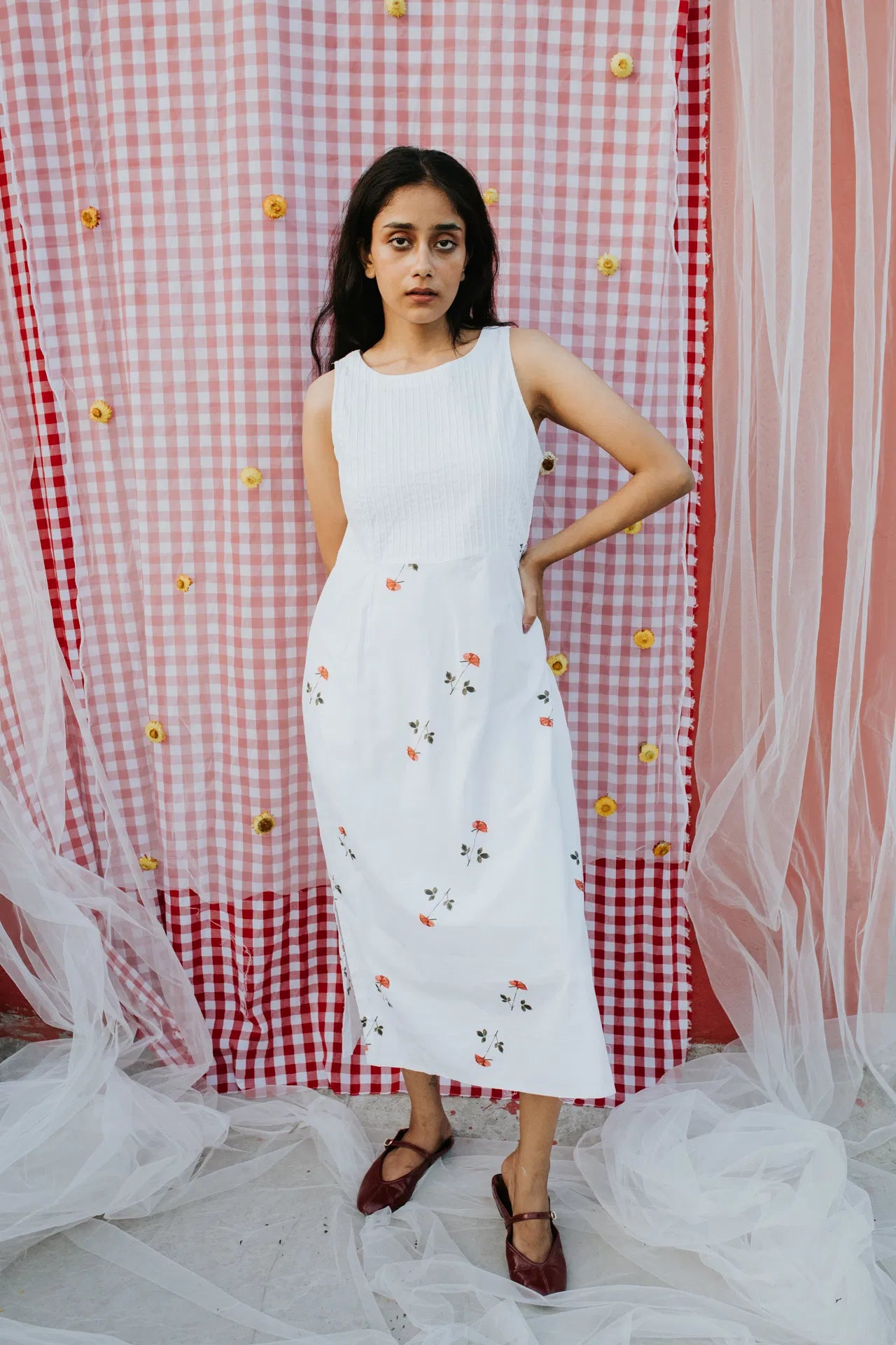 White Rose at Noon Dress