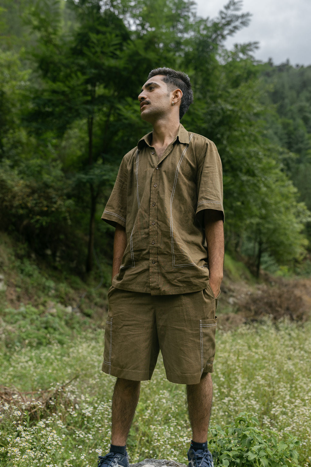 Threaded Brown Cord Set (Men)