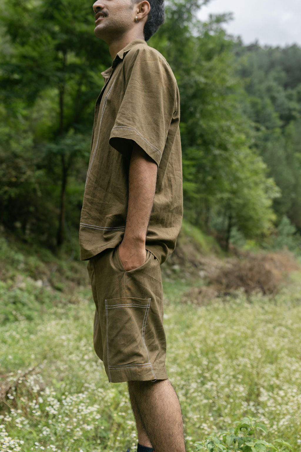 Threaded Brown Cord Set (Men)