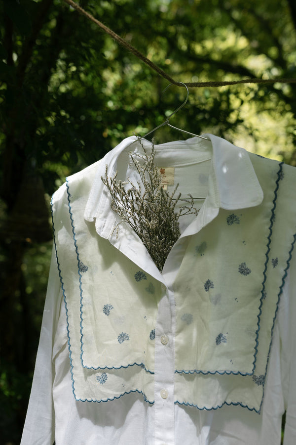 Hydrangea Panel Cotton Shirt