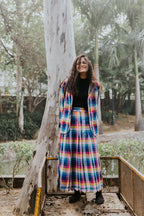 Joy Pleated Check Cord Set