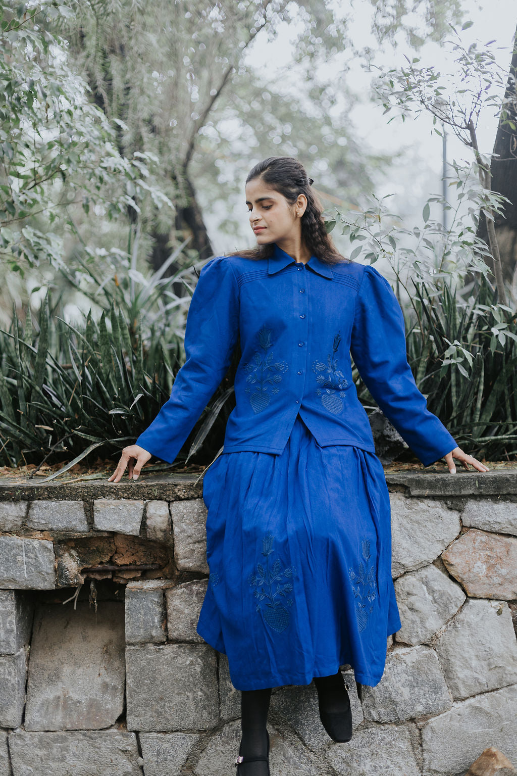 Royal Indigo Threads Skirt