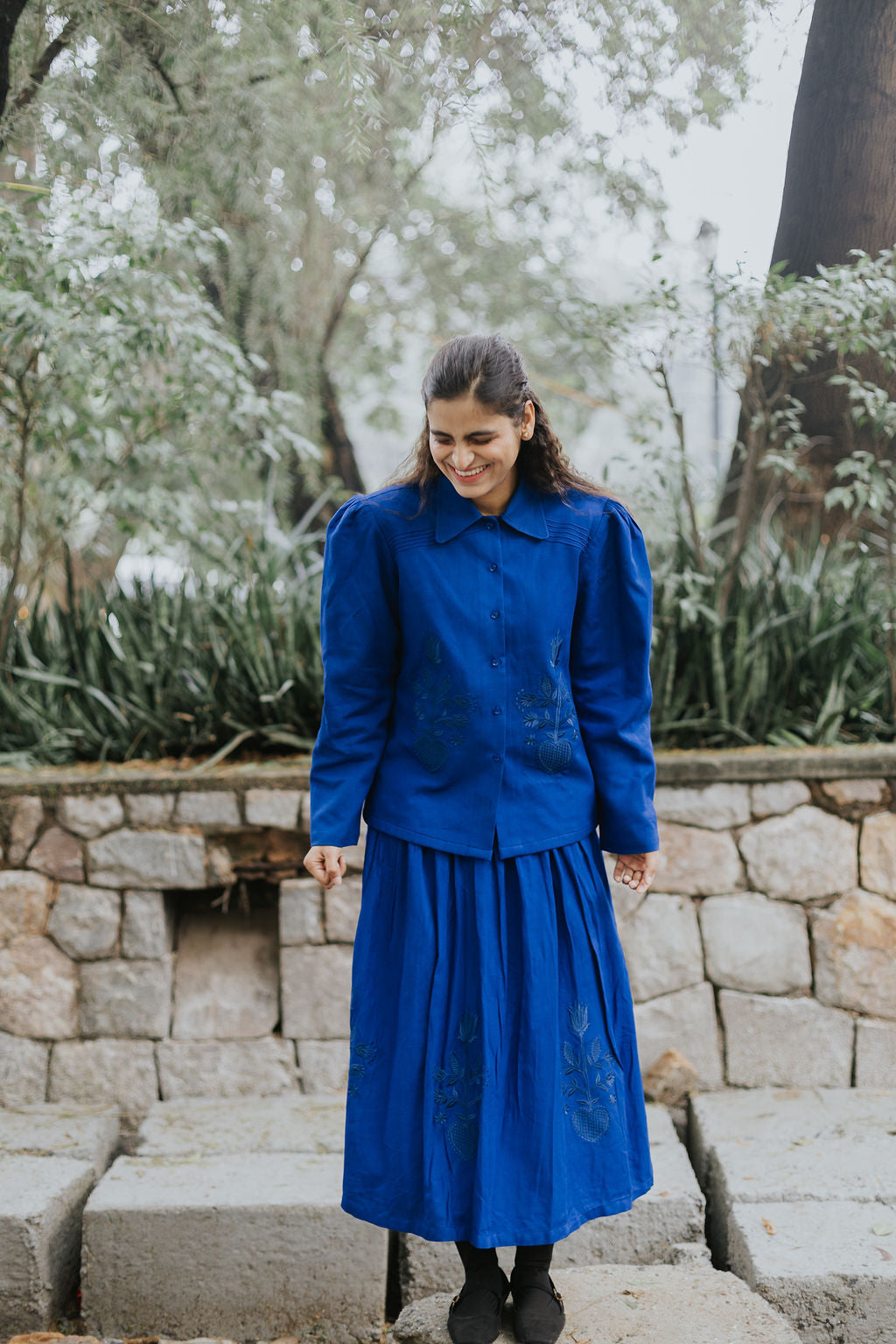 Royal Indigo Threads Skirt