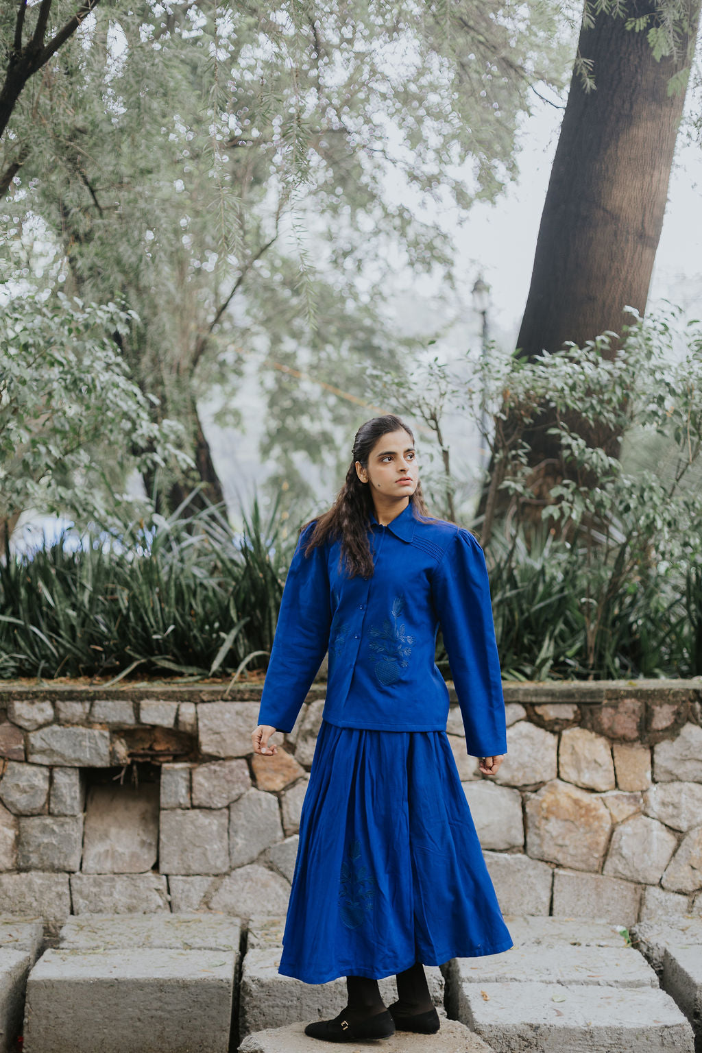 Royal Indigo Threads Skirt