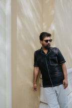 Laid-Black Linen Shirt (Men)