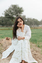 Neem Mulberry Leaves Naturally Bundle-Dyed Kurta [SALE]