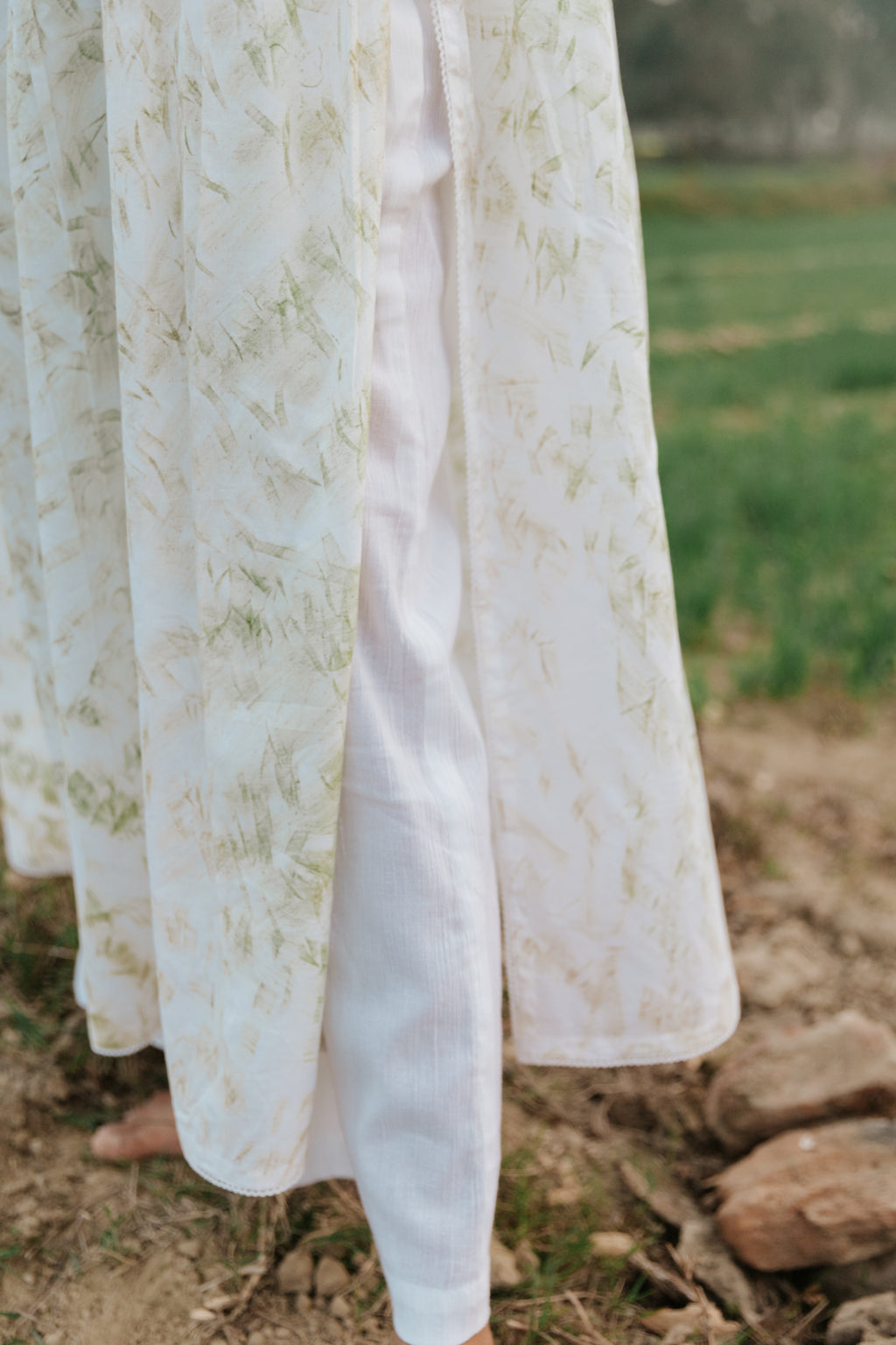 Neem Mulberry Leaves Naturally Bundle-Dyed Kurta [SALE S]