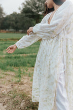 Neem Mulberry Leaves Naturally Bundle-Dyed Kurta