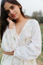 Neem Mulberry Leaves Naturally Bundle-Dyed Kurta