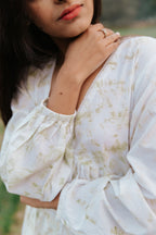 Neem Mulberry Leaves Naturally Bundle-Dyed Kurta