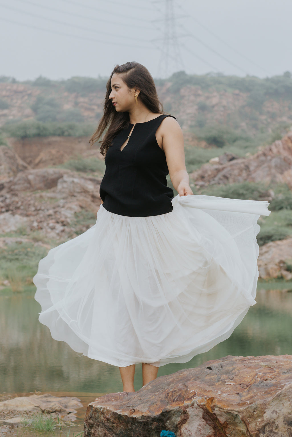Unfinished Fog Skirt