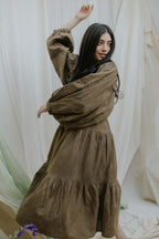 Olive Tiered Dress