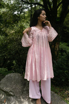 Blush Pink Chanderi Kurta