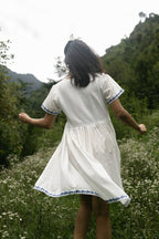 Blue Hydrangea Cotton Dress [SALE]