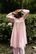 Blush Pink Chanderi Kurta