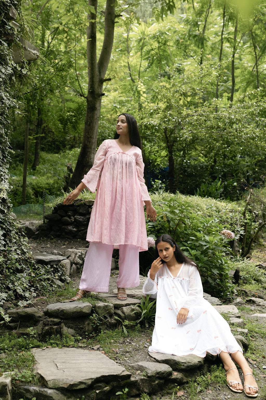 Blush Pink Chanderi Kurta