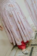 Rose Garden Cotton Kali Kurta Set