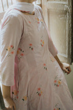 Rose Garden Cotton Kali Kurta Set