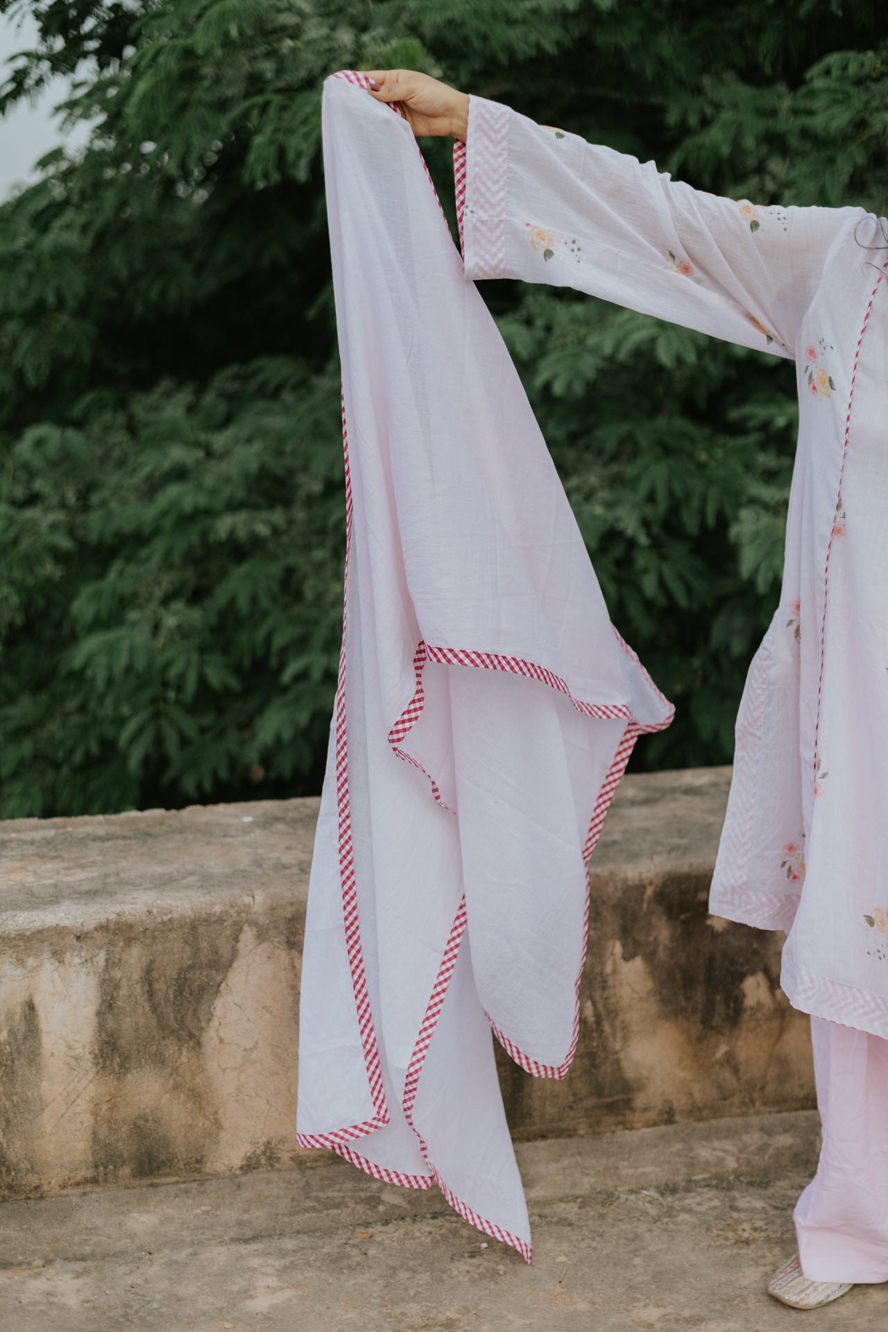 Soft Blush Mul Cotton Kurta Set