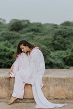 Soft Blush Mul Cotton Kurta Set