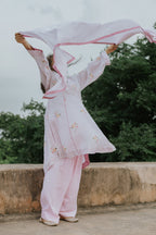 Soft Blush Mul Cotton Kurta Set