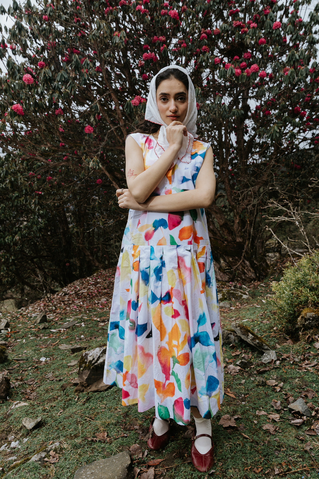 Brushstrokes on Canvas Dress