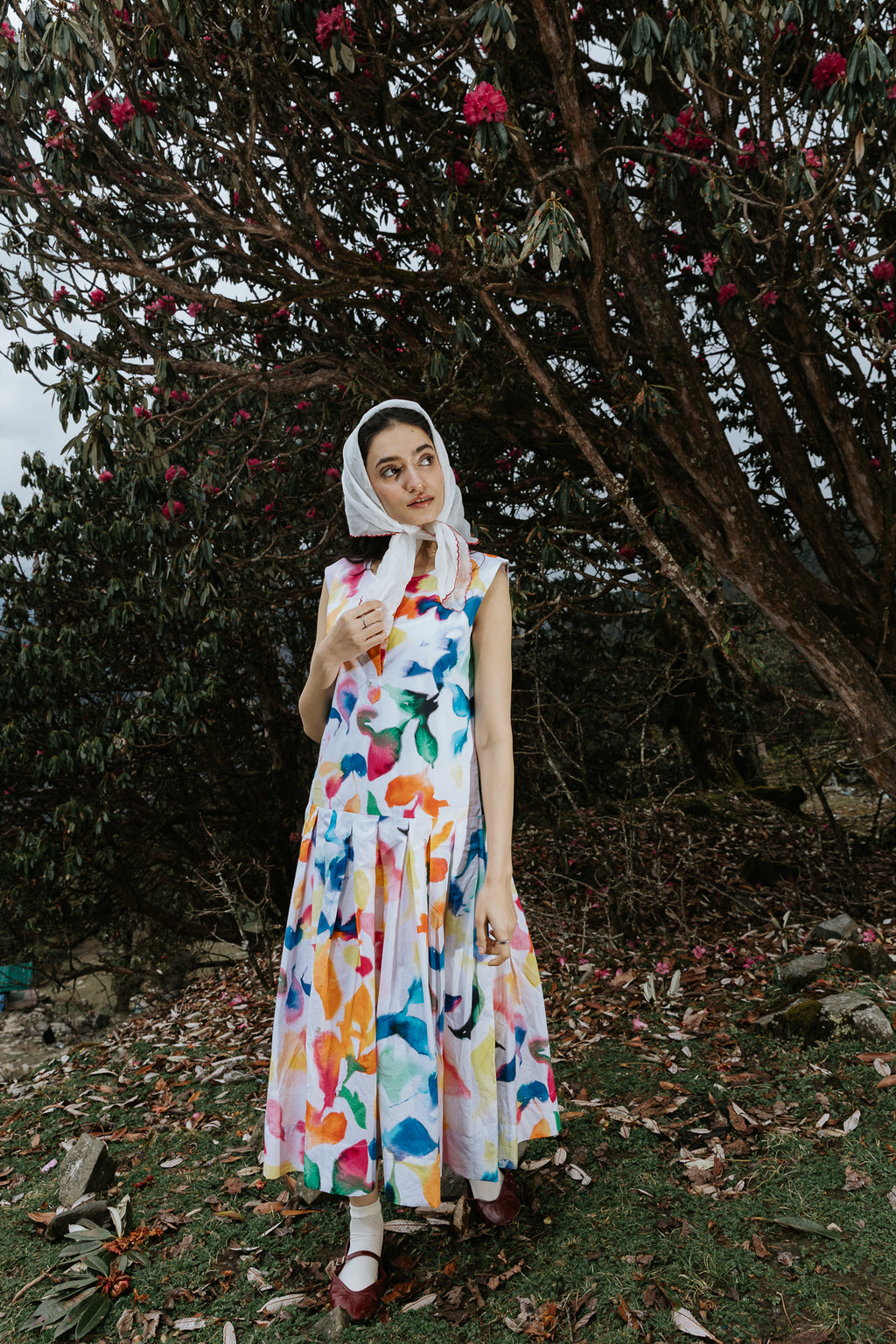 Brushstrokes on Canvas Dress