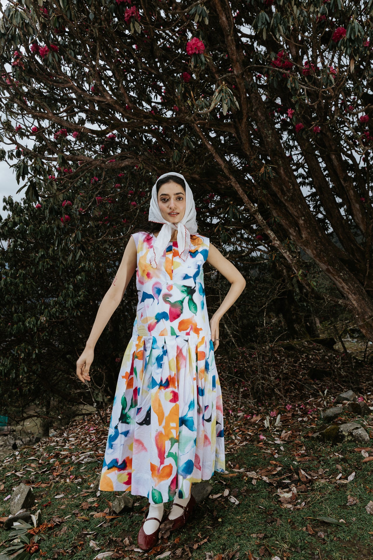 Brushstrokes on Canvas Dress