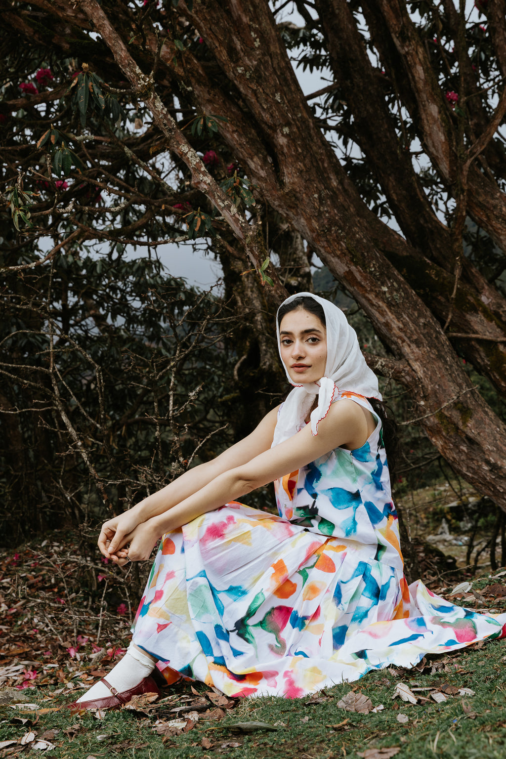 Brushstrokes on Canvas Dress