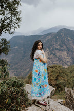 Blue Poppy Field Dress