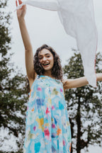 Blue Poppy Field Dress