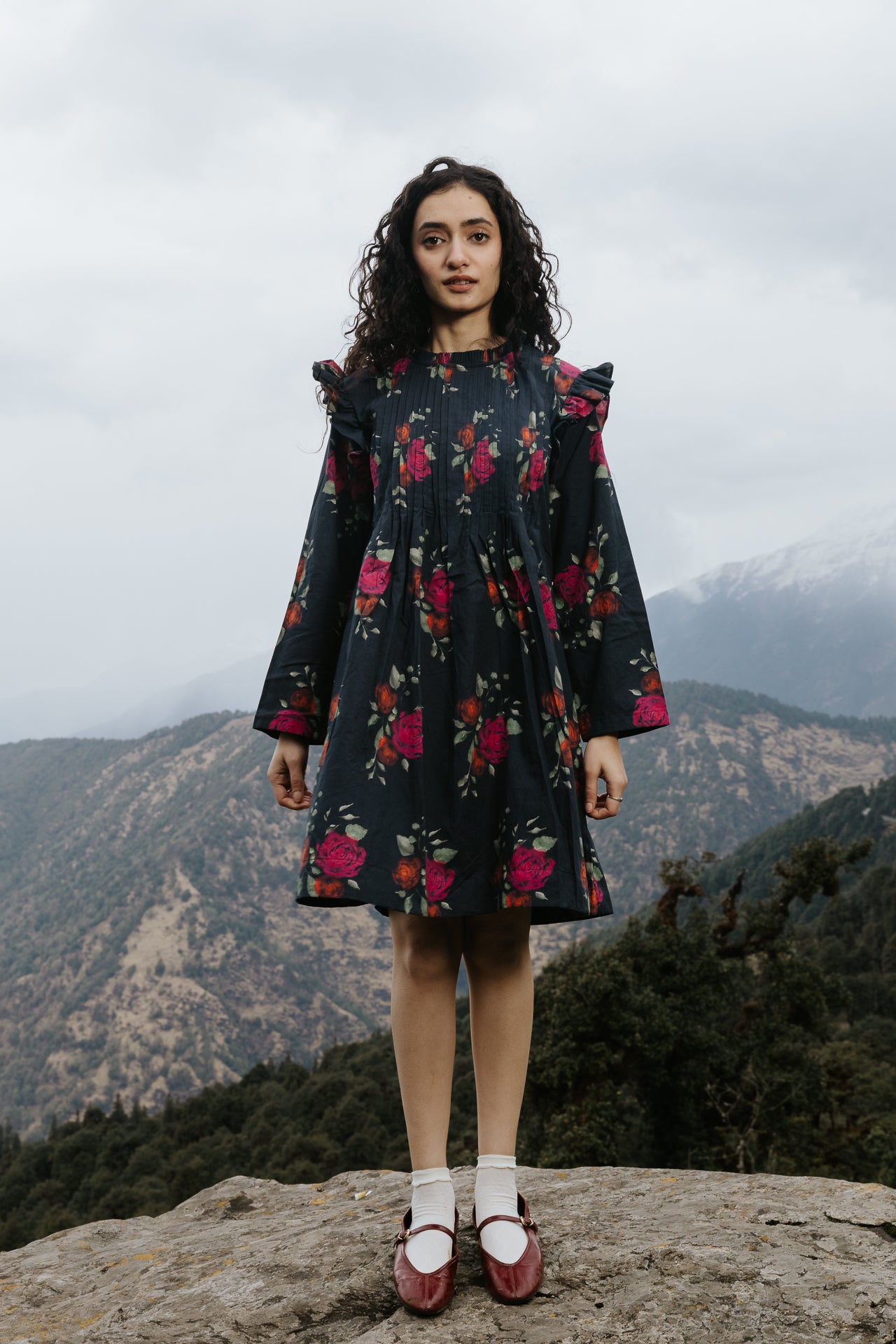 The Dark Bloom Kurta Dress