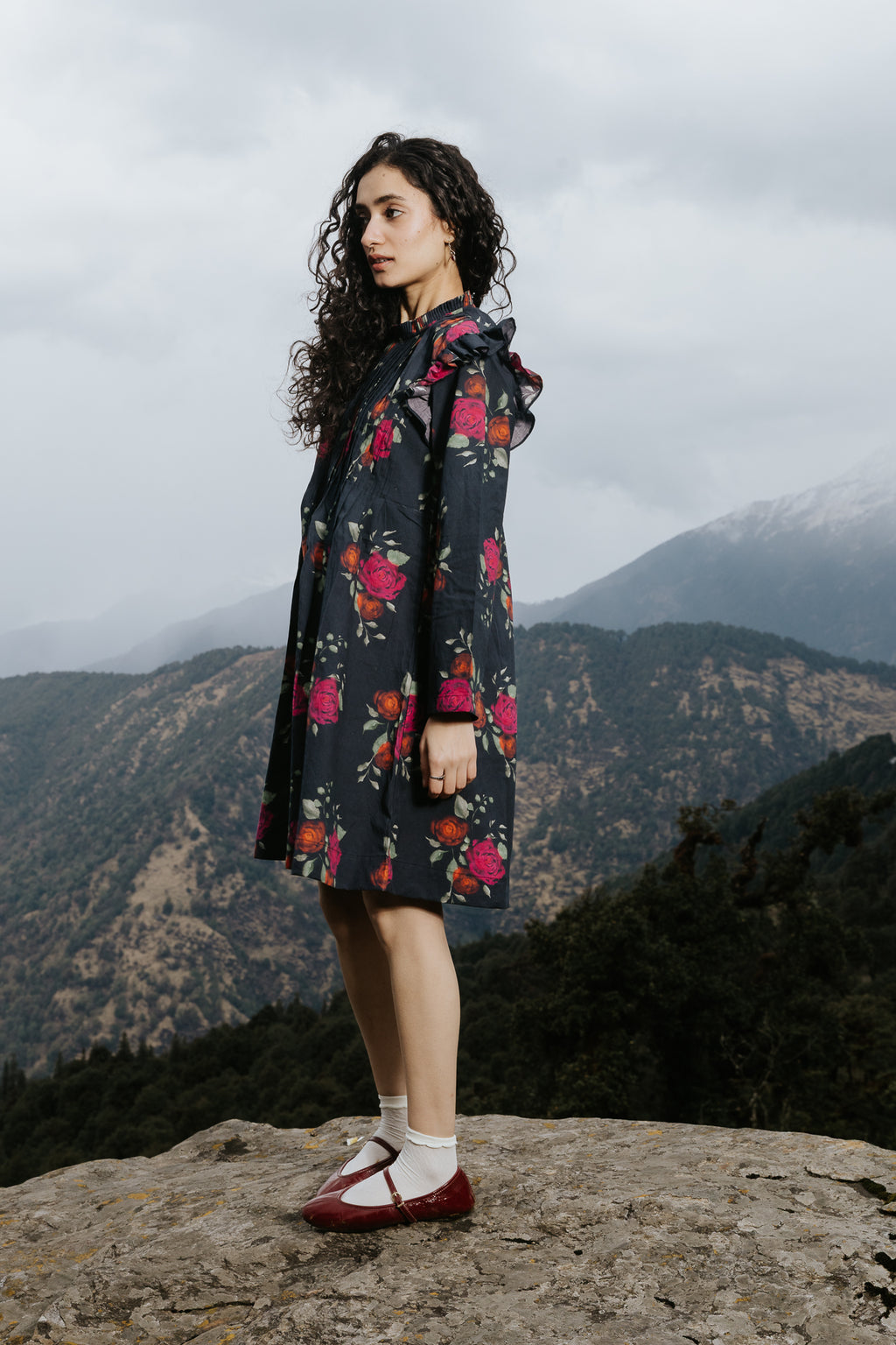 The Dark Bloom Kurta Dress