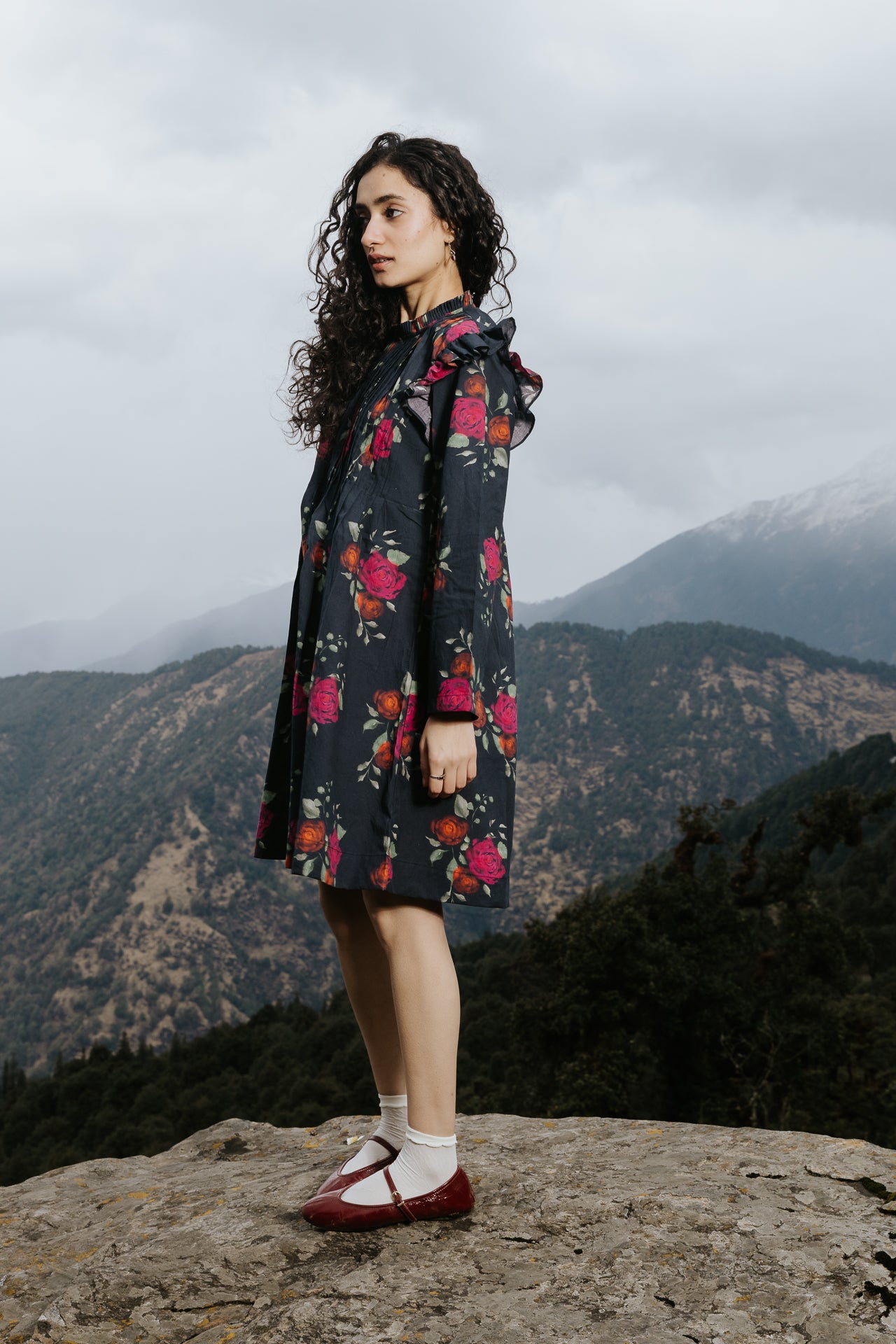 The Dark Bloom Kurta Dress