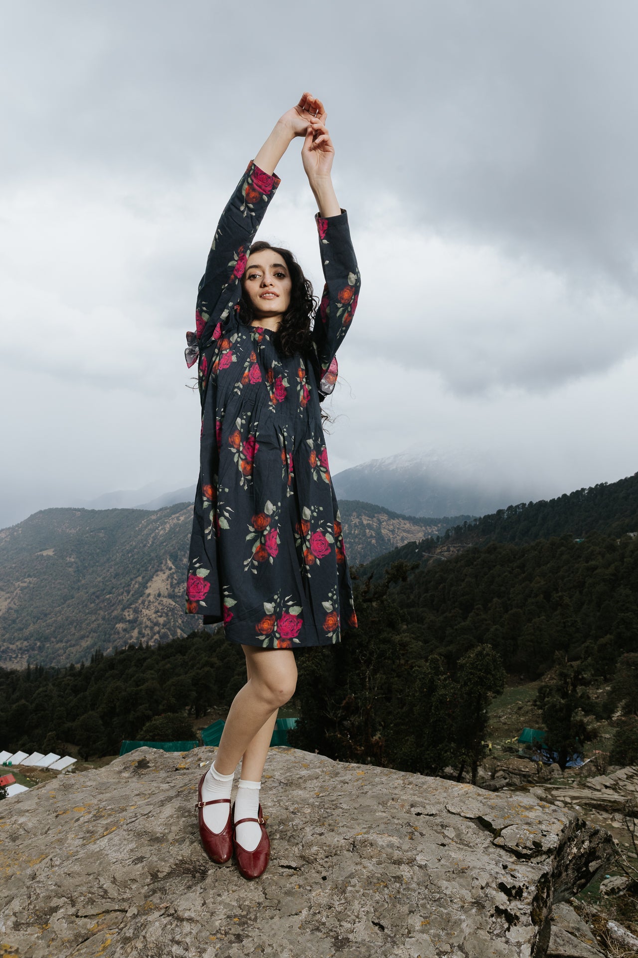 The Dark Bloom Kurta Dress