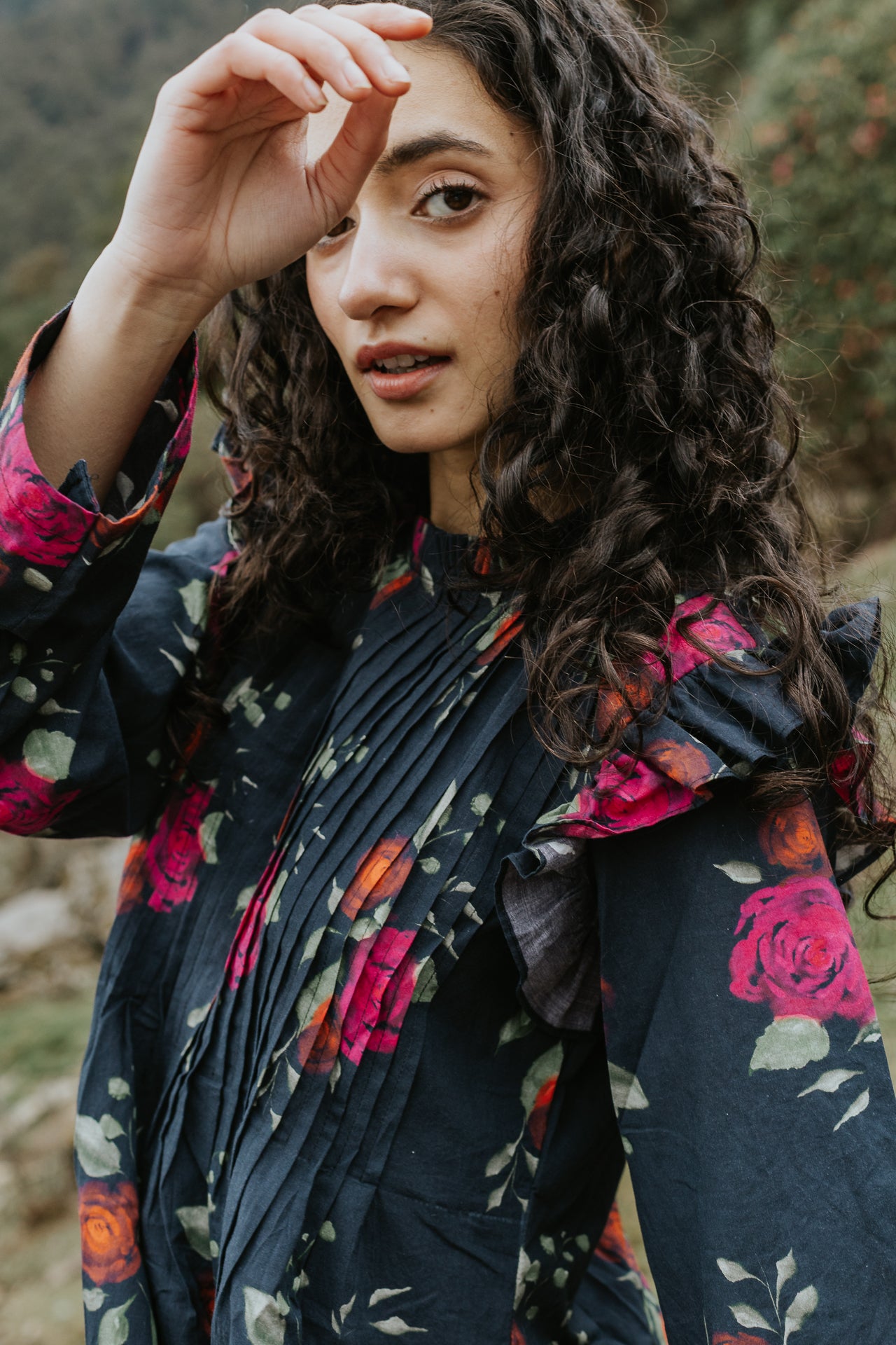The Dark Bloom Kurta Dress