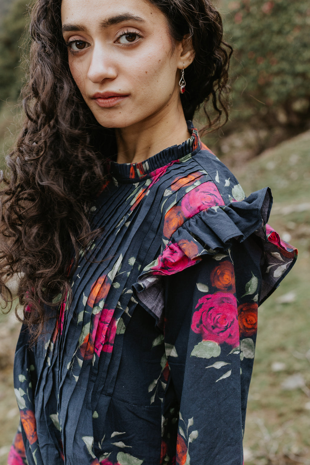 The Dark Bloom Kurta Dress