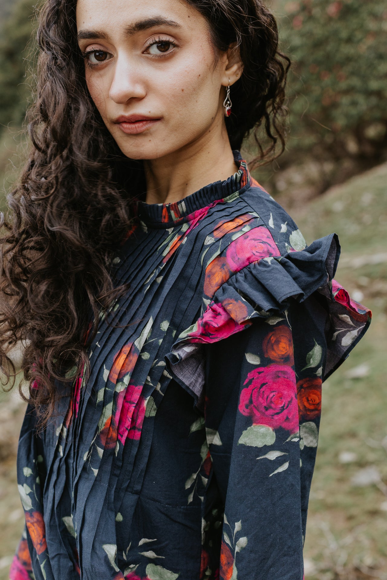The Dark Bloom Kurta Dress