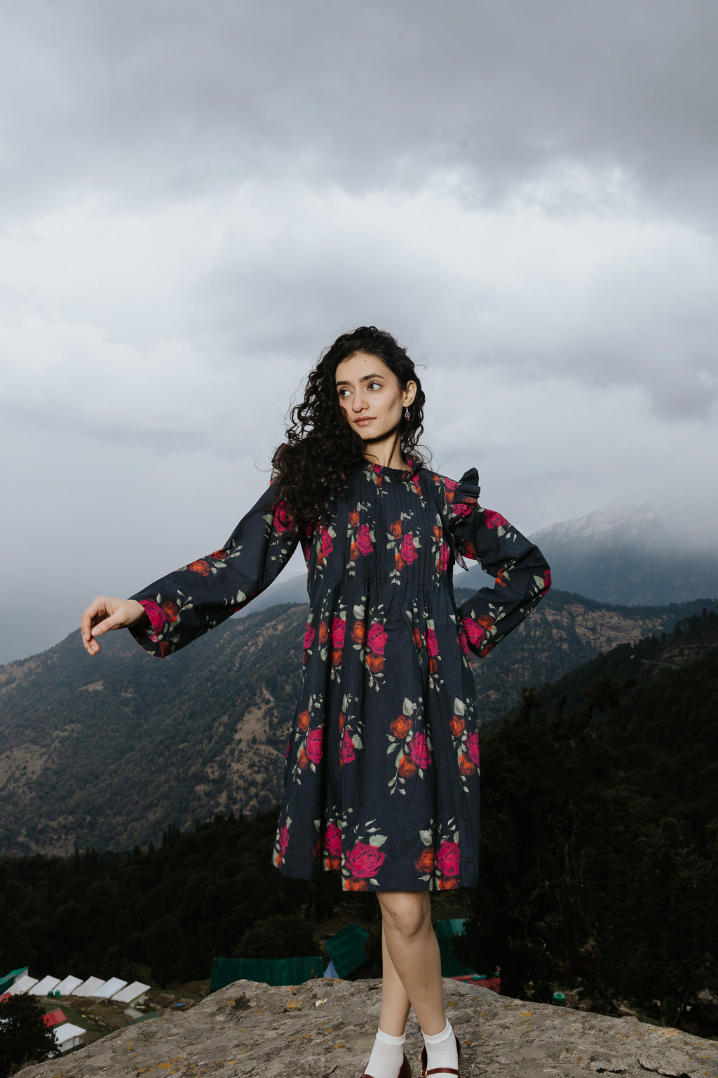 The Dark Bloom Kurta Dress