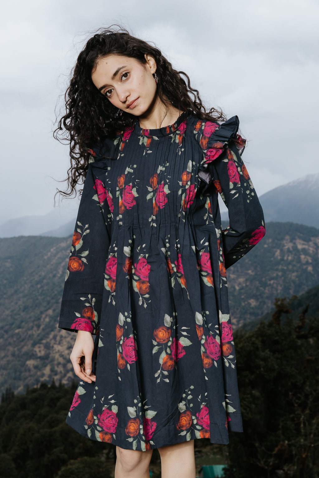 The Dark Bloom Kurta Dress