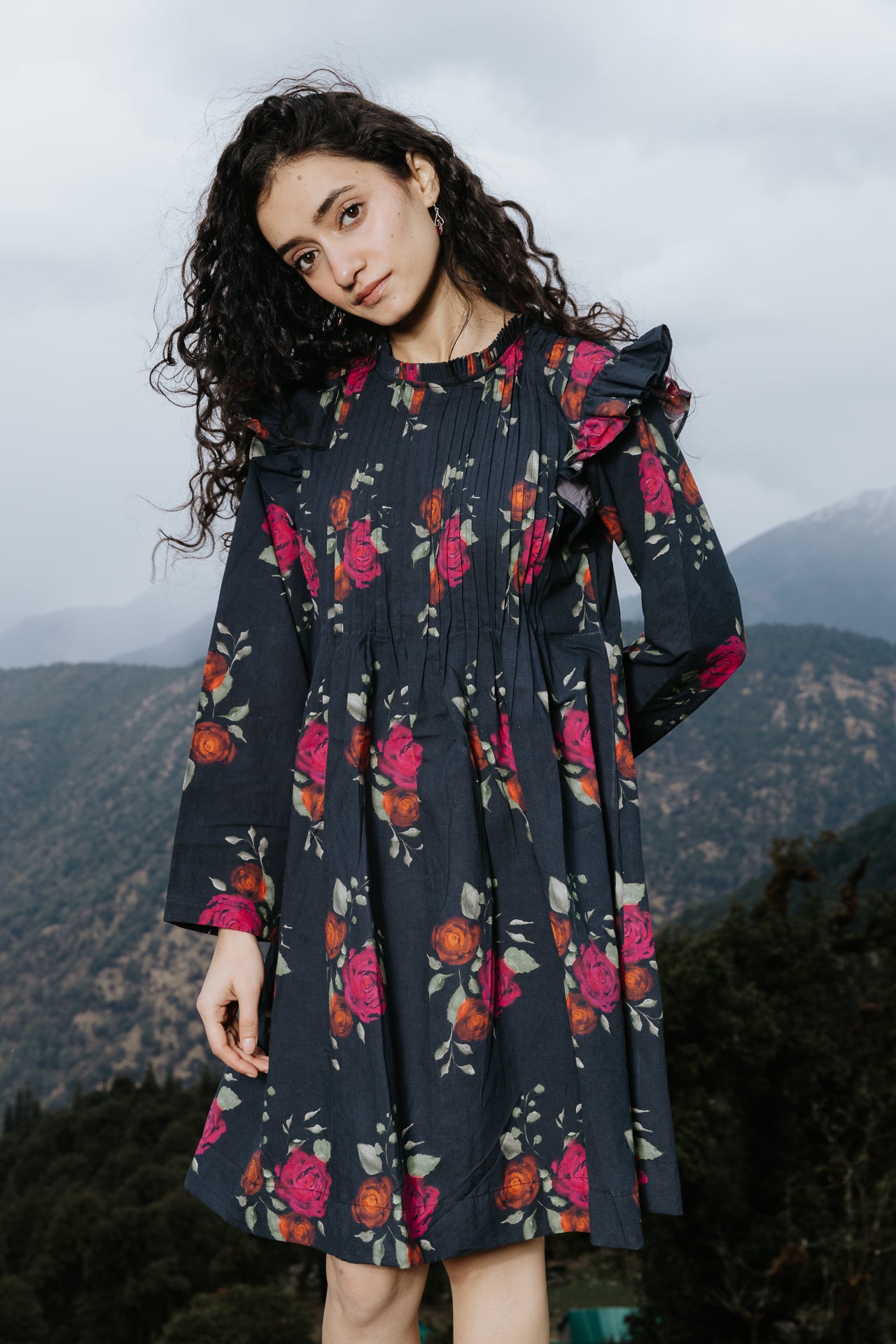The Dark Bloom Kurta Dress