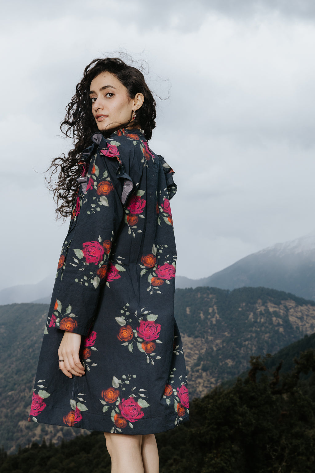 The Dark Bloom Kurta Dress