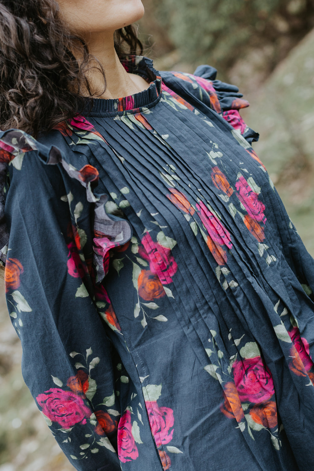 The Dark Bloom Kurta Dress