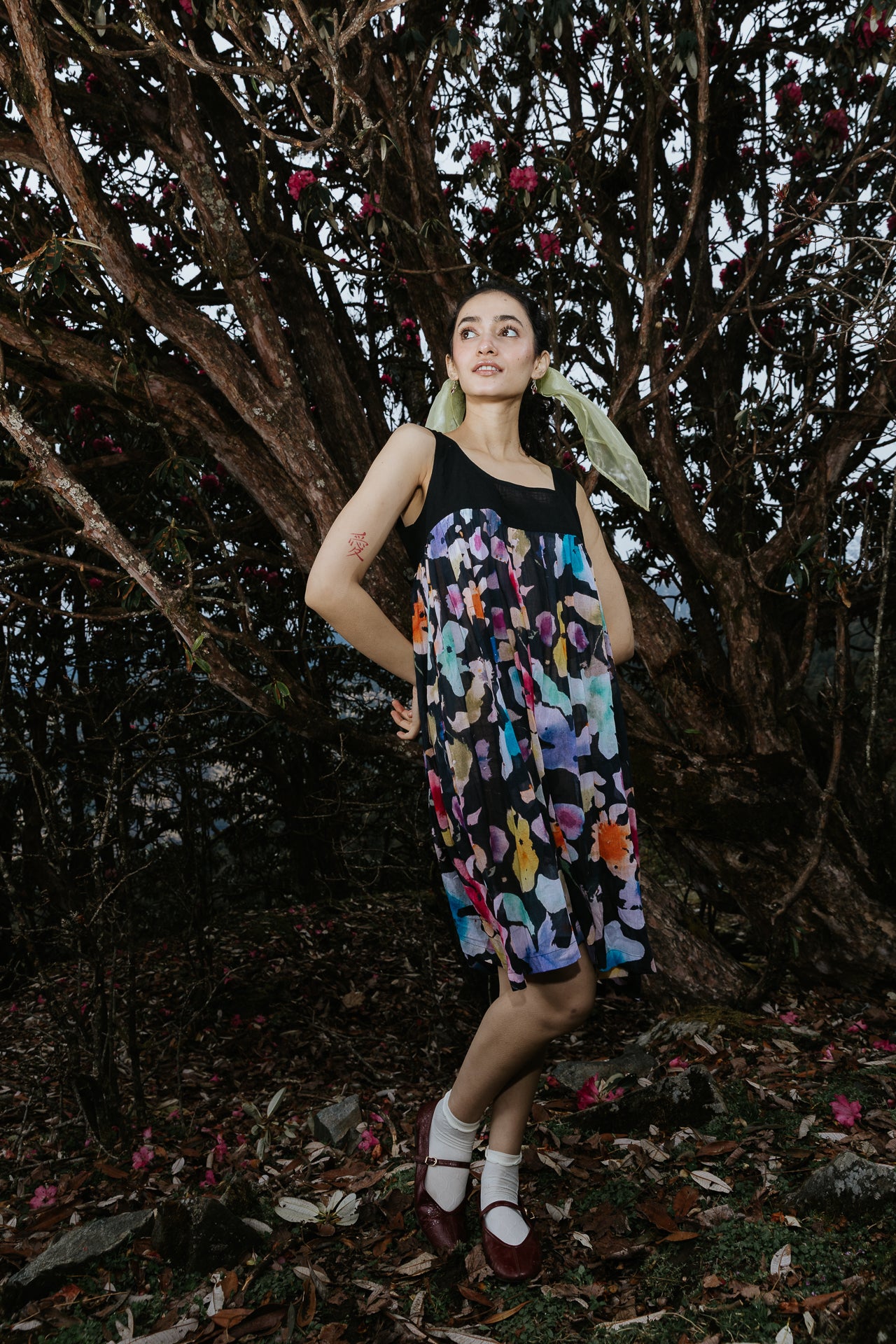 Night Canvas Short Dress