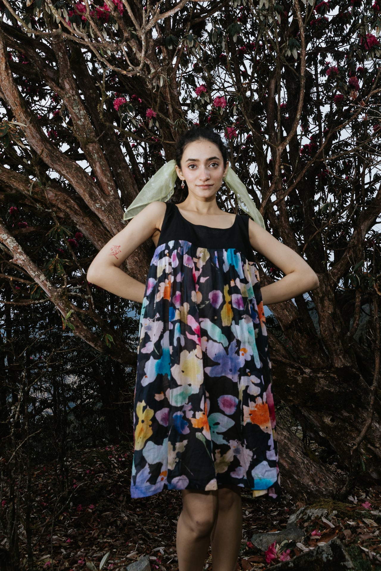 Night Canvas Short Dress