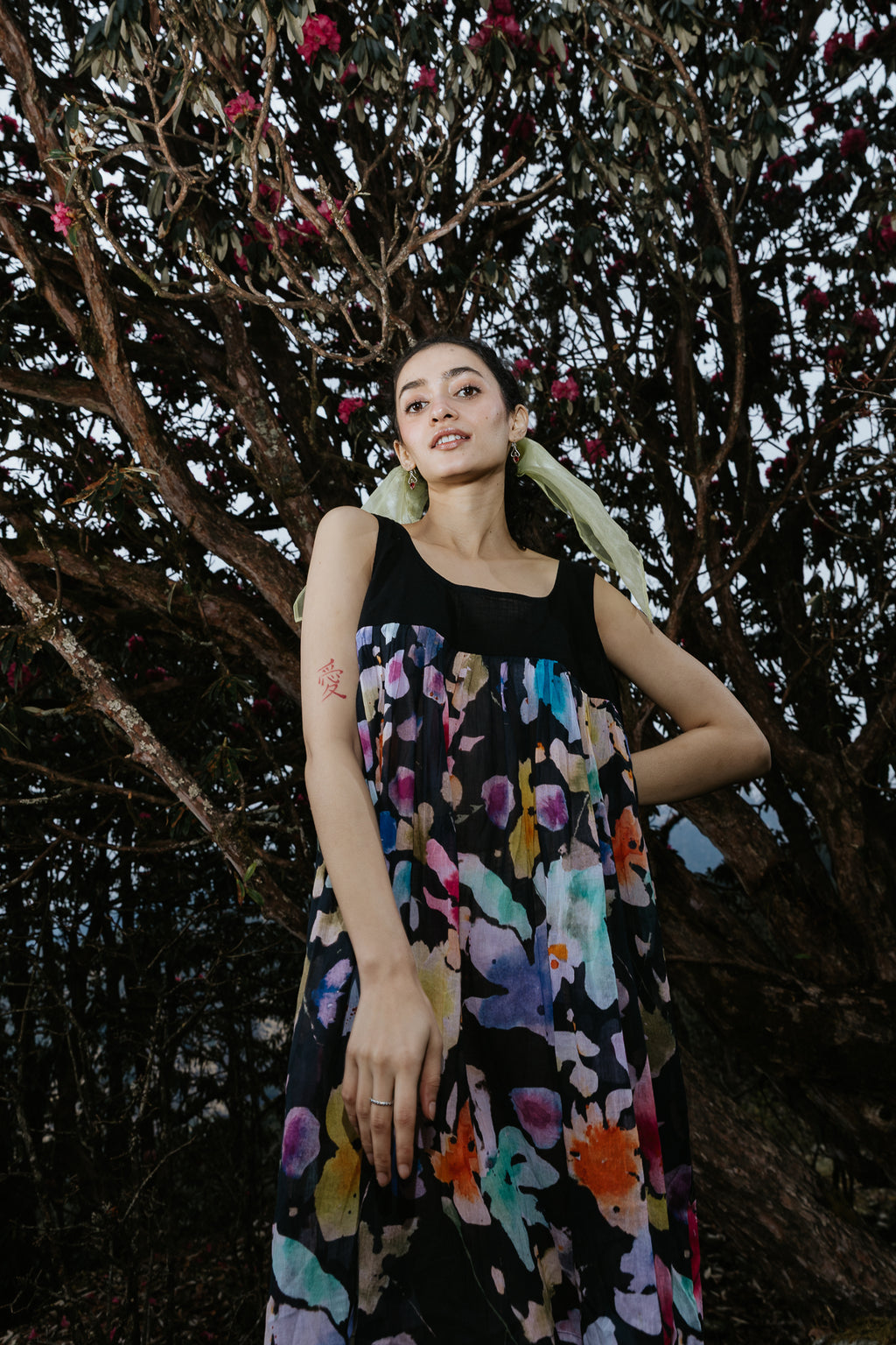Night Canvas Short Dress
