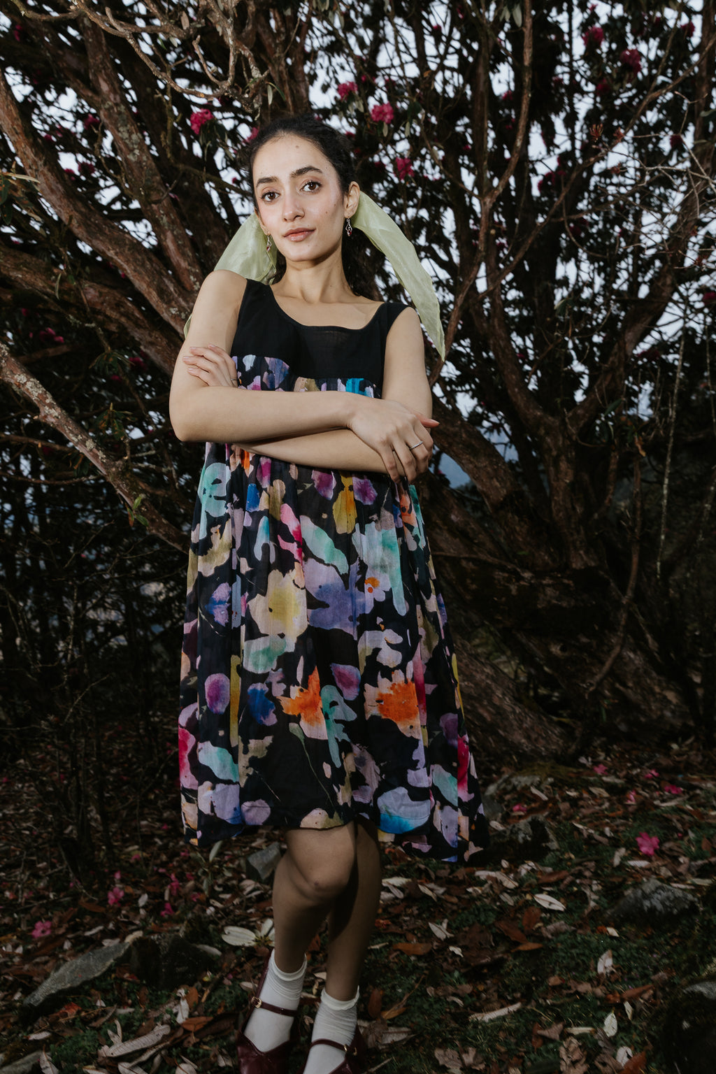 Night Canvas Short Dress